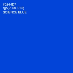 #0244D7 - Science Blue Color Image